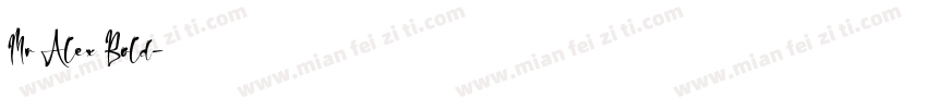 Mr Alex Bold字体转换